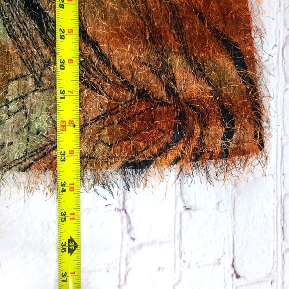 MlleGabriel Women's 20 Tiger Striped Eylash Sweater Jacket - Picture 10 of 10